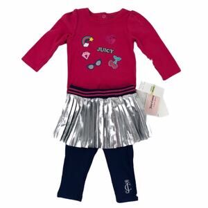 Juicy Couture Graphic Bodysuit & Skegging  NEW